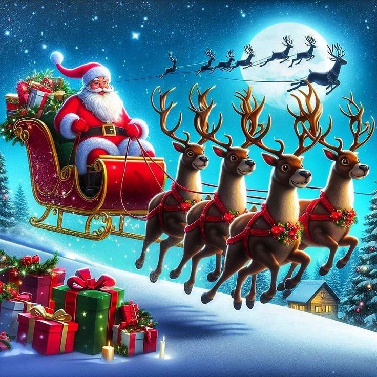 4 Imanes navideños